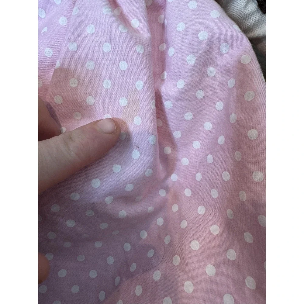 Pottery Barn‎ Kids Princess Cloth Rag Doll 30 In Pink Polka Dot Dress Brown Hair